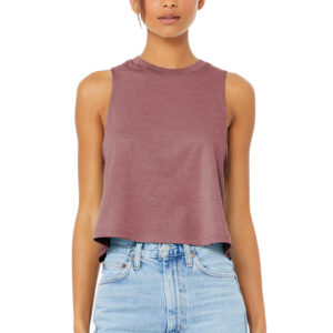 Women's Racerback Crop Top Tanks by Bella+Canvas
