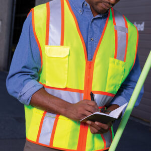 ANSI 107 Class 2 Surveyor Zippered Safety Vests