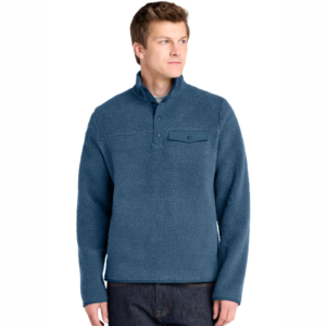 Snap Pullover Camp Fleece with Pockets