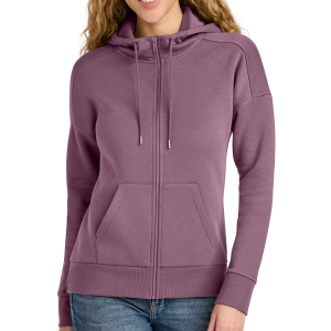 Women's Drop Shoulder Full-Zip Hooded Sweatshirts