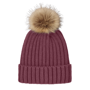 Faux Fur Pom Beanies