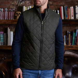 Men's Vintage Diamond Quilted Vests