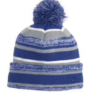 Extra Warm Striped Lined New Era Pom Beanies