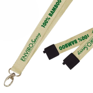 Biodegradable Bamboo Lanyards with Safety Breakaway (Minimum 100)
