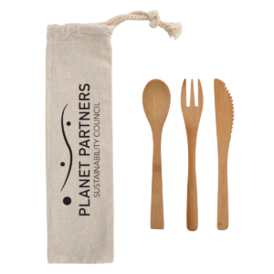 Bamboo Travel Utensil Sets (Minimum 100)