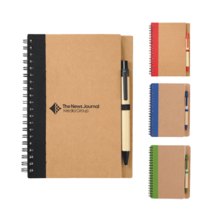 Spiral Notebooks with Pens (Minimum 100)