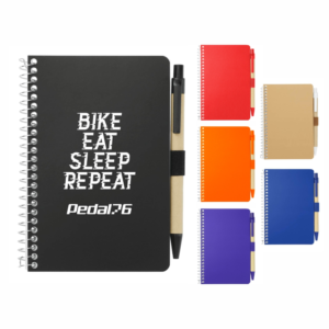 Spiral Bound FSC Pocket Notepads with Pens (Minimum 300)