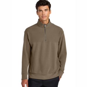 Linear Textured Quarter-Zip by Mercer+Mettle