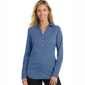 City Stretch Tunics by Port Authority (Checkered and Solid Colors)
