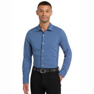 City Stretch Dress Shirts by Port Authority (Checkered and Solid Colors)