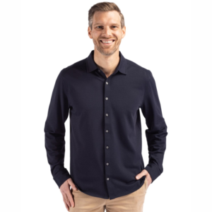 Cutter & Buck Recycled Cotton-Blend Men's Button Down Shirts